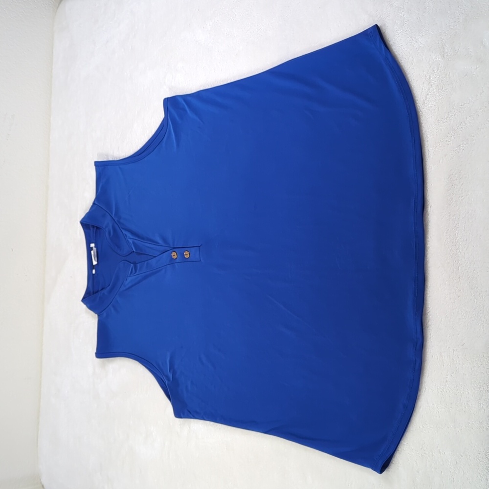 Soft blue dressy tank Top L / XL